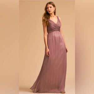 Anthropologie Bhldn Mauve Angie Maxi Dress Size S